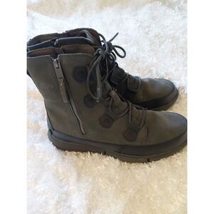 Sorel ExplorerTM Boot Dual Zip Waterproof Grey Men's Size 11.5 Hunting Outdoor